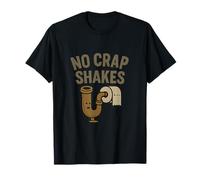 NO CRAP SHAKES Plumber Pride Vintage Graphic T-Shirt