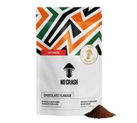 NO CRASH Functional Mushroom & Adaptogen Blend | Chocolate Flavour | 240g 30 Servings | Lions Mane, Chaga, B12, B6, D3, K2, Ashwagandha | Nootropic Drink for Focus, Energy & Gut Support (Caffeine)