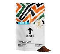 NO CRASH Mushroom Coffee & Adaptogen Blend | Chocolate Flavour | 240g 30 Servings | Lions Mane, Cordyceps, Ashwagandha | Nootropic Vegan Drink for Focus, Energy & Gut Support (Caffeine-Free)