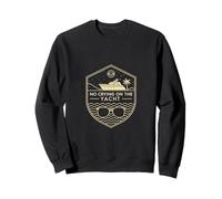 No Crying on the Yacht Clean Nautical Design Sweatshirt
