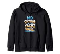 No Crying On The Yacht Luxury Boating Jokes - Zip Hoodie