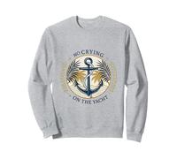 No Crying on the Yacht Nautical Coastal Design Sweatshirt