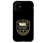 No Crying on the Yacht Retro Coastal Style Case for iPhone 11