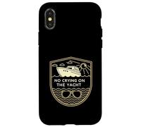 No Crying on the Yacht Retro Coastal Style Case for iPhone X/XS