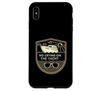 No Crying on the Yacht Retro Coastal Style Case for iPhone XS Max