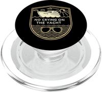 No Crying on the Yacht Retro Coastal Style PopSockets PopGrip for MagSafe