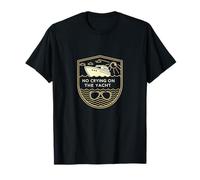 No Crying on the Yacht Retro Coastal Style T-Shirt