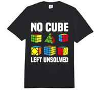 No Cube Left Unsolved Competitive Speed Cubing Puzzle Comfort Colors Adult Heavyweight T-Shirt