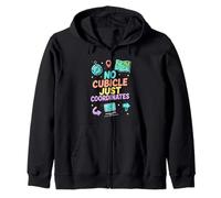 No Cubicle Just Coordinates Travel Freedom Design Zip Hoodie