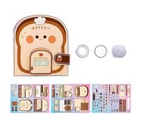 No-Cut Quiet Busy Book - Children's Quiet Interactive Toy Cartoon Paper Book | Boys Girls Cultivate Creativity Early Educational Toys for Study Room, Living Room