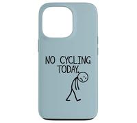 No Cycling Today Funny Bike Stick Figure Case for iPhone 13 Pro
