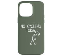 No Cycling Today Funny Bike Stick Figure Case for iPhone 14 Pro Max