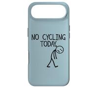 No Cycling Today Funny Bike Stick Figure Case for iPhone Air