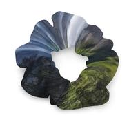 No Damage Scrunchies Elastics Hair Bands Beautiful Waterfall Soft Hair Ties for Women Men All Day Comfort All Hair Types