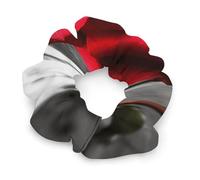 No Damage Scrunchies Elastics Hair Bands Blooming Red Rose Soft Hair Ties for Women Men All Day Comfort All Hair Types