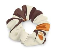 No Damage Scrunchies Elastics Hair Bands Cartoon Family Owls On The Brown Tree Soft Hair Ties for Women Men All Day Comfort All Hair Types