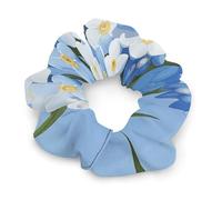 No Damage Scrunchies Elastics Hair Bands Do Not Forget Me Soft Hair Ties for Women Men All Day Comfort All Hair Types