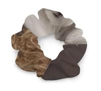 No Damage Scrunchies Elastics Hair Bands French Poodle Soft Hair Ties for Women Men All Day Comfort All Hair Types
