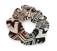 No Damage Scrunchies Elastics Hair Bands Mayan Calendar End of The World Soft Hair Ties for Women Men All Day Comfort All Hair Types
