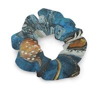 No Damage Scrunchies Elastics Hair Bands Two People on Chairs Soft Hair Ties for Women Men All Day Comfort All Hair Types