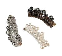No Damage Soft Elastic Spiral Hair Ties for Women, Pearl Twisted Hair Wire Pony Hair Tie, Comfort Spiral Telephone Cord Hair Ties, for Everyday Wear Special Occasions