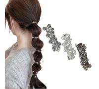 No Damage Soft Elastic Spiral Hair Ties for Women, SpiralStretchy Ponytail Holders, Phone Cord Spiral Hair Ties for Thick Hair, Ponytails (3Pcs-B)