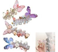 No Damage Soft Elastic Spiral Hair Ties, Twisted Hair Wire Pony Hairwire, Coil Hair Bands for Women & Girls, Comfortable Phone Cord Hair Ties for All Hair Types (4PCS-B)