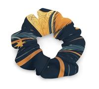 No Damage Soft Polyester Hair Ties Aperture Golden Deer Hair Scrunchie for Women Men Hair Accessories Great Gift for Holiday