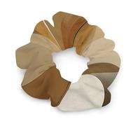 No Damage Soft Polyester Hair Ties Brown Abstract Shapes Hair Scrunchie for Women Men Hair Accessories Great Gift for Holiday
