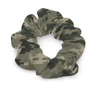 No Damage Soft Polyester Hair Ties Military Woods Camouflage Hair Scrunchie for Women Men Hair Accessories Great Gift for Holiday