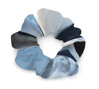 No Damage Soft Polyester Hair Ties Penguins in The Snowy Mountains Hair Scrunchie for Women Men Hair Accessories Great Gift for Holiday
