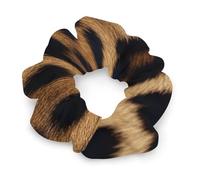 No Damage Soft Polyester Hair Ties Rough Leopard Print Hair Scrunchie for Women Men Hair Accessories Great Gift for Holiday