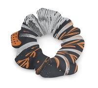 No Damage Soft Polyester Hair Ties Wolf And Mushroom Hair Scrunchie for Women Men Hair Accessories Great Gift for Holiday