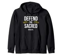 No DAPL T Shirt Defend The Sacred Design Zip Hoodie