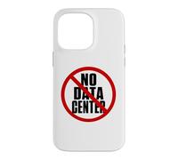 No Data Center - Simple Minimal Text Black with Red Case for iPhone 14 Pro Max