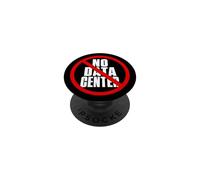 No Data Center - Simple Minimal Text Black with Red PopSockets Adhesive PopGrip