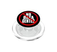 No Data Center - Simple Minimal Text Black with Red PopSockets PopGrip for MagSafe