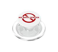 No Data Center - Simple Minimal Text Red PopSockets PopGrip for MagSafe
