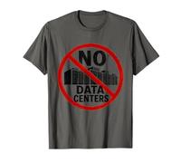 No Data Centers Funny Anti Ai Data Center Protest AI T-Shirt