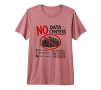 No Data Centers Funny Anti Data Center Protest AI Premium T-Shirt
