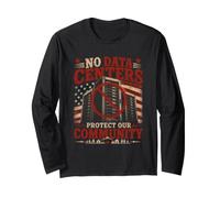 No Data Centers Protect Our Community Anti AI Protest USA Long Sleeve T-Shirt