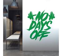 No Days Off - Motivational Home Gym Quote Wall Sticker Decal [XXLarge] [Cactus]