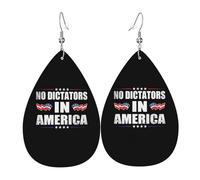 No Dictators In America Women Dangle Earrings Novelty Drop Earrings Anti-Oxidation Earring For Gift Party Wedding
