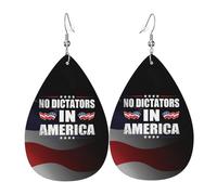 No Dictators In America Women Earring Fashion Hook Earring Teardrop Shape Dangle Earrings For Multiple Piercings Vacation Banquet