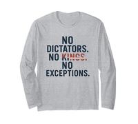 No Dictators No Kings - Defend Democracy Long Sleeve T-Shirt