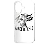 No Difference Vegetarian Veggie Animal Lover Cow Dog Vegan Case for iPhone 17