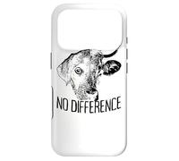 No Difference Vegetarian Veggie Animal Lover Cow Dog Vegan Case for iPhone 17 Pro
