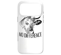 No Difference Vegetarian Veggie Animal Lover Cow Dog Vegan Case for iPhone 17 Pro Max