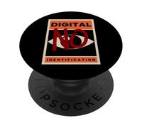 No Digital ID Dystopian Protest For Privacy & Freedom PopSockets Adhesive PopGrip