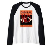 No Digital ID Dystopian Protest for Privacy & Freedom Raglan Baseball Tee